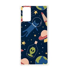 Seamless Pattern With Funny Aliens Cat Galaxy Samsung Galaxy Note 20 Tpu Uv Case by Hannah976