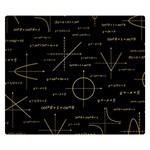 Abstract Math Pattern Two Sides Premium Plush Fleece Blanket (Small) 50 x40  Blanket Back