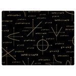 Abstract Math Pattern Two Sides Premium Plush Fleece Blanket (Extra Small) 40 x30  Blanket Back