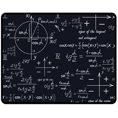 Mathematical Seamless Pattern With Geometric Shapes Formulas Fleece Blanket (medium) by Hannah976