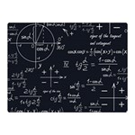 Mathematical Seamless Pattern With Geometric Shapes Formulas Two Sides Premium Plush Fleece Blanket (Mini) 35 x27  Blanket Front