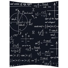 Mathematical Seamless Pattern With Geometric Shapes Formulas Back Support Cushion by Hannah976
