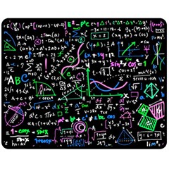 Math Linear Mathematics Education Circle Background Two Sides Fleece Blanket (medium) by Hannah976