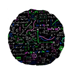 Math Linear Mathematics Education Circle Background Standard 15  Premium Flano Round Cushions by Hannah976