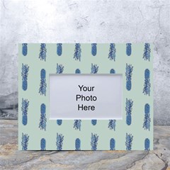 Blue King Pineapple  White Tabletop Photo Frame 4 x6  by ConteMonfrey