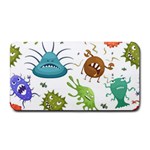 Dangerous Streptococcus Lactobacillus Staphylococcus Others Microbes Cartoon Style Vector Seamless P Medium Bar Mat 16 x8.5  Bar Mat