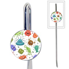 Dangerous Streptococcus Lactobacillus Staphylococcus Others Microbes Cartoon Style Vector Seamless P Book Mark by Ravend