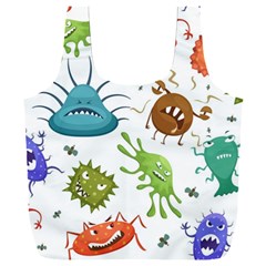 Dangerous Streptococcus Lactobacillus Staphylococcus Others Microbes Cartoon Style Vector Seamless P Full Print Recycle Bag (xxl) by Ravend