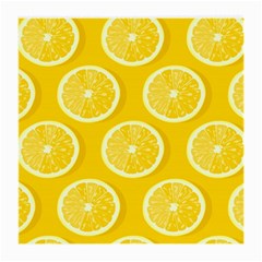 Lemon Fruits Slice Seamless Pattern Medium Glasses Cloth by Ravend