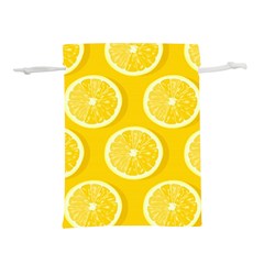Lemon Fruits Slice Seamless Pattern Lightweight Drawstring Pouch (s) by Ravend