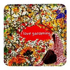 Garden Lover Square Glass Fridge Magnet (4 Pack) by TShirt44