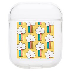 Smile Cloud Rainbow Pattern Yellow Soft Tpu Airpods 1/2 Case by Apen