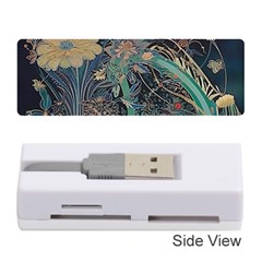 Vintage World Map Memory Card Reader (stick) by Jatiart