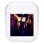 Tardis Regeneration Art Doctor Who Paint Purple Sci Fi Space Star Time Machine Hard PC AirPods 1/2 Case Front