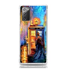 Tardis Doctor Who Paint Painting Samsung Galaxy Note 20 Tpu Uv Case by Cendanart