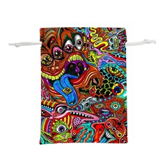 Art Color Dark Detail Monsters Psychedelic Lightweight Drawstring Pouch (s) by Ket1n9