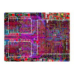 Technology Circuit Board Layout Pattern Two Sides Premium Plush Fleece Blanket (mini) by Ket1n9