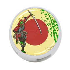 Meme Samurai Artwork Japaneses 4-port Usb Hub (two Sides) by Cendanart