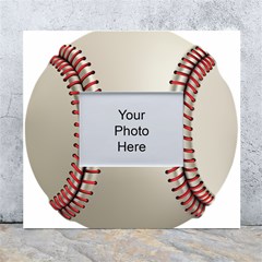 Baseball White Wall Photo Frame 5  X 7  by Ket1n9