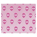 Alien Pattern Pink Premium Plush Fleece Blanket (Small) 50 x40  Blanket Front