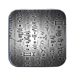 Science Formulas Square Metal Box (Black) Front