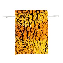 Yellow Chevron Zigzag Pattern Lightweight Drawstring Pouch (s) by Ket1n9