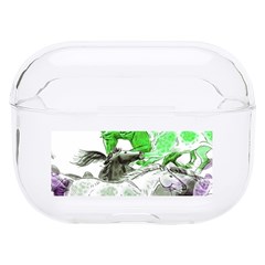 Horse Horses Animal World Green Hard Pc Airpods Pro Case by Ket1n9