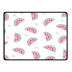 Fresh Watermelon Slices Texture Fleece Blanket (small) by Ket1n9