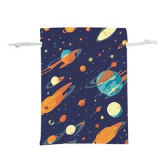 Space Galaxy Planet Universe Stars Night Fantasy Lightweight Drawstring Pouch (s) by Ket1n9