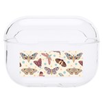 Pattern With Butterflies Moths Hard PC AirPods Pro Case Front