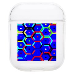 Blue Bee Hive Pattern Soft Tpu Airpods 1/2 Case by Hannah976