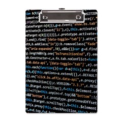 Close Up Code Coding Computer A5 Acrylic Clipboard by Hannah976