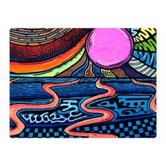 Grateful Dead Wallpaper Two Sides Premium Plush Fleece Blanket (mini) by Cendanart