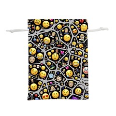 Mental Emojis Emoticons Icons Lightweight Drawstring Pouch (m) by Paksenen