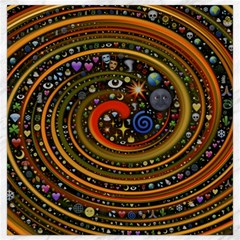 Swirl Vortex Emoji Cyclone Motion Art Canvas 16  X 16  by Paksenen
