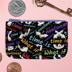 Time Nonlinear Curved Linear Large Coin Purse by Paksenen
