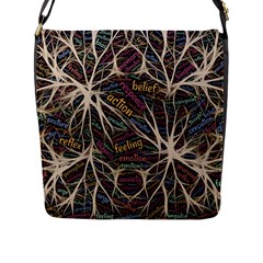 Mental Human Experience Mindset Pattern Flap Closure Messenger Bag (l) by Paksenen