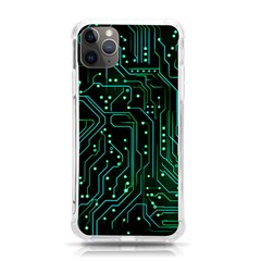 Circuits Circuit Board Green Iphone 11 Pro Max 6 5 Inch Tpu Uv Print Case by Ndabl3x