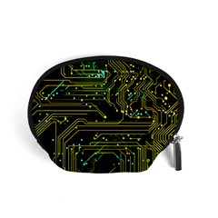 Circuits Circuit Board Yelow Accessory Pouch (small) by Ndabl3x