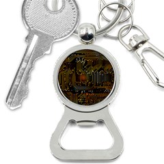Circuits Circuit Board Orange Technology Bottle Opener Key Chain by Ndabl3x
