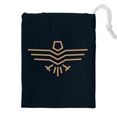 Eagle Bird Drawstring Pouch (4xl) by Cendanart