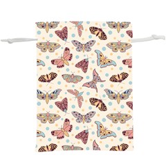 Pattern With Butterflies Moths Lightweight Drawstring Pouch (xl) by Ket1n9