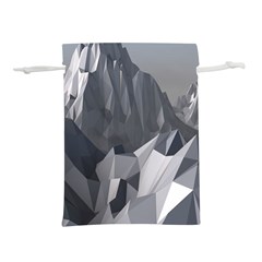 Gray Mountain Illustration Grey Mountain Digital Lightweight Drawstring Pouch (s) by Cendanart