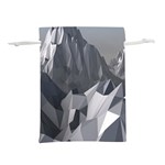 Gray Mountain Illustration Grey Mountain Digital Lightweight Drawstring Pouch (L) Front