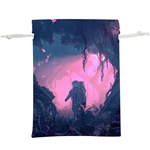 Beeple Astronaut Spacesuit 3d Digital Art Artwork Jungle Lightweight Drawstring Pouch (XL) Back