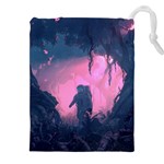 Beeple Astronaut Spacesuit 3d Digital Art Artwork Jungle Drawstring Pouch (4XL) Front