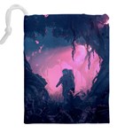 Beeple Astronaut Spacesuit 3d Digital Art Artwork Jungle Drawstring Pouch (4XL) Back