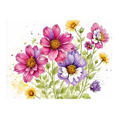 Flourish Colours Invitation Two Sides Premium Plush Fleece Blanket (mini) by Bedest