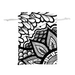 Flower Mandala Pattern Doodle Lightweight Drawstring Pouch (S) Front
