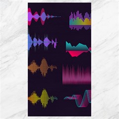 Colorful Sound Wave Set Canvas 40  X 72  by Bedest